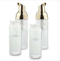OEM OEM Bouteille en mousse PET transparente de 60 ml (2 oz) avec pompe à savon en mousse dorée