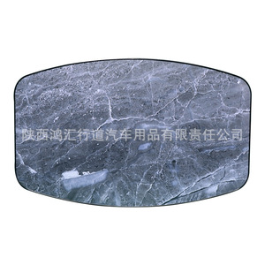 Table à manger pliable en aluminium avec plateau en marbre HWHongRV, design moderne rectangulaire pour l'intérieur de la voiture - Product Image 5