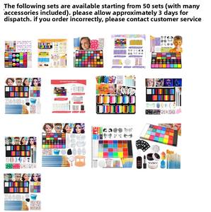 Kits de <span class=keywords><strong>peinture</strong></span> faciale transfrontalière 42 couleurs pour la <span class=keywords><strong>peinture</strong></span> corporelle, Halloween, Pâques, pour enfants et adultes - Product Image 4