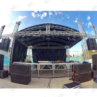 SIL Aluminio Concierto al aire libre Círculo redondo Truss Techo curvo Iluminación Truss Arco Etapa Techo Truss Sistema de diseño para la venta