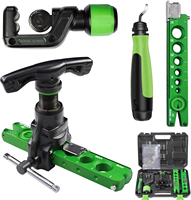 Kit d'outils de débosselage manuel à commande par perceuse, en alliage d'aluminium, avec écarteur de tubes excentrique à cliquet pour la maintenance des systèmes CVC et de réfrigération