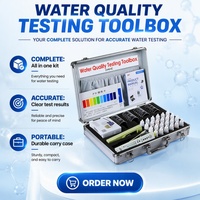 Kit de test de la qualité de l'eau portable A40-8 avec étui, testeur de terrain multiparamètres pour l'eau potable, pH, TDS, EC, surveillance sur site