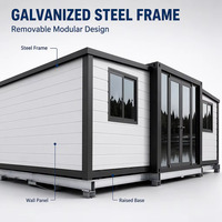 Maison conteneur extensible, maison préfabriquée, cabane portable extensible, maisons modulaires, maisons pliables et amovibles, mini-maison mobile