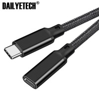 Câble d'extension USB3.2 Type-C incurvé 2M 100W PD 5A 4K 60Hz 20Gbps USB-C Gen 2 Extender Cord