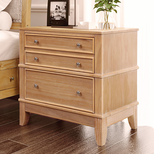 Hazel 3 <b>Drawer</b> <b>Side</b> <b>Table</b> For Living Room Hallway Entryway - Product Image 2