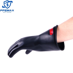 14inches Tear Resistant Dielectric <strong>Gloves</strong> Half-size Lineman 500V AC Ultra Thin Rubber Class 0 <strong>Gloves</strong> Against Electricity - Product Image 6