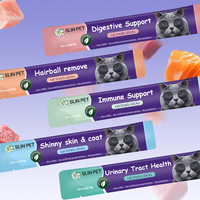 Bandes d'ingrédients naturels pour chats, pâte pour la santé des voies urinaires, lapin, poulet, graines de plantain, DHA, suppléments de taurine, 15g