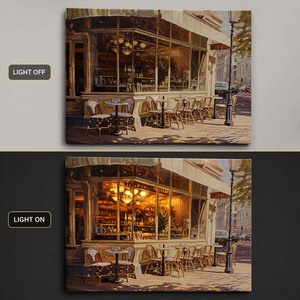 Tableau LED Lumineux sur Toile : Décoration Murale Scène Chaleureuse pour Salon, Chambre, Cuisine, Café, Restaurant – Idée Cadeau de Fêtes - Product Image 4