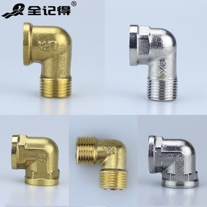 Coude en cuivre à 4 points avec double filetage mâle et femelle en acier inoxydable pour raccords de tuyaux d'eau, tuyaux de plomberie, produits - Product Image 6