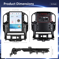 Radio para Auto Podofo de 14.1'' con Android, 8 Núcleos, 4+64G para Chevrolet Silverado 2019-2023, CarPlay/Android Auto Inalámbrico, IPS, WiFi, Venta al Por Mayor