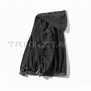 Hombres Retro Europeo Americano Primavera Otoño Personalizado Impreso 100% Algodón Sudaderas con capucha Sudaderas Instagram Marca de moda Lavado Do - Product Image 1