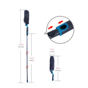 マストホーム 分離式クリックシステムダスター ロングポール シーリングファン用 フェザーマイクロファイバー クリーニングマジックダスター - Product Image 3