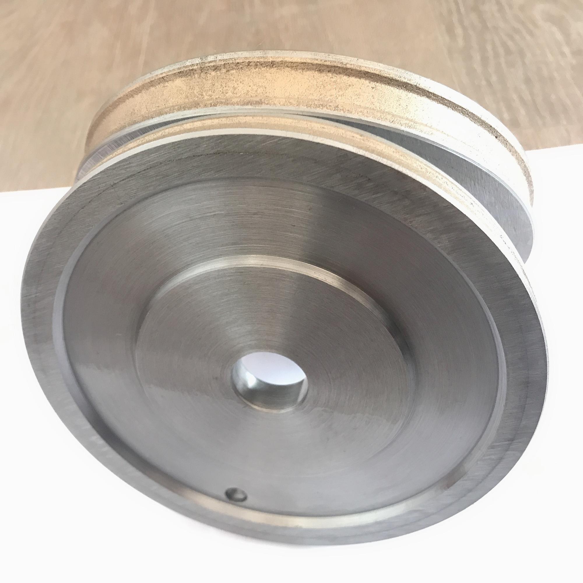 Pencil edge diamond grinding wheel for glass processing