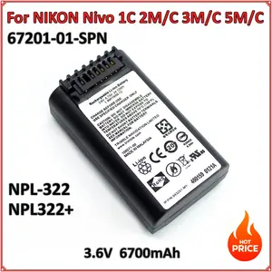 새로운 CS 배터리 3.6V 6700mAh NIKON Nivo 1C 2C 2M 3C 5M 총 스테이션 NPL-322 NPL 322 + 충전식 배터리 - Product Image 3