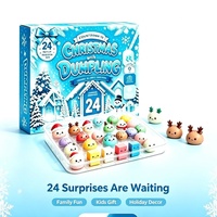 Calendrier de l'Avent de Noël MuNi, boîte surprise, une boîte contient 24 pièces. Jouets à presser en TPR, jouets anti-stress doux