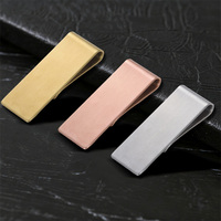 Mini pinces à billets portables ultra-minces personnalisées Porte-billets mince exclusif Portefeuille en métal Accessoires de mode minimalistes