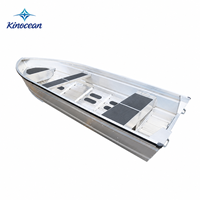 Choix Populaire : Bateau en Aluminium à Coque en V Durable, 12ft, 14ft, 16ft, Épaisseur 2mm, 3mm, 4-6 Personnes, pour Croisière sur Lac et Pêche en Mer