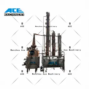 200 L 300 L 500 L 1000 L distilleria di rame Alambique Pot Still Gin attrezzatura distillazione serbatoio di distillazione olio essenziale