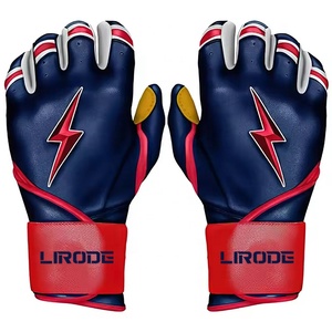 Gant de baseball renforcé de qualité supérieure, en cuir de cabretta durable, enveloppant entièrement le poignet, pour l'entraînement en cage, pour hommes et femmes - Product Image 1