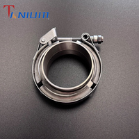 Système d'échappement en titane personnalisé, brides de tuyaux, jeu de colliers V-Band avec collier à dégagement rapide pour voitures