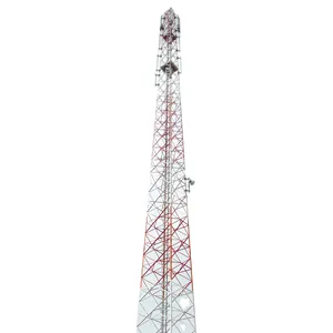 Self support 4 legged angular telecommunication iron tower steel structure