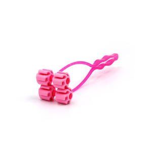 Cat Double Wheel Face Massager Pink <b>Silicone</b> Pet Grooming <b>Tool</b> For Cats Multifunctional Petting Aid - Product Image 3