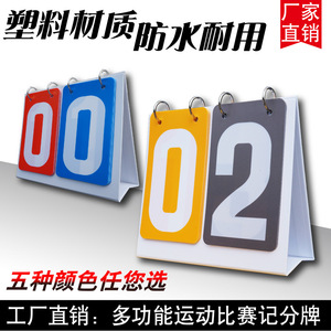 PVC Two Digit Scoreboard Portable Score Counter For Football Badminton Green Blue Black - Product Image 5