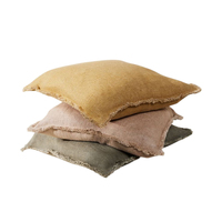 Taie d'oreiller en lin personnalisée avec frange multicolore Dernière housse de coussin pour la maison et le salon