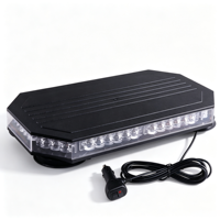 Barre LED 42W, 10 modes stroboscopiques, gyrophare d'avertissement, fixation magnétique sur toit, boîtier PC, plusieurs couleurs, éclairage pour les secours et l'ingénierie