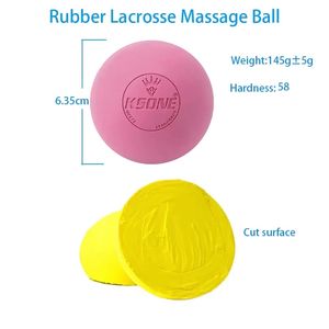 Bestseller Kunden spezifische Farb <span class=keywords><strong>massage</strong></span> für <span class=keywords><strong>Hand</strong></span>-und Fuß wettbewerb Offizielle Standards Gummi-Lacrosse-Ball für Männer Frauen - Product Image 3