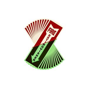 Selbst leuchtender Feuerlöscher-Schilder aufkleber-Photo lu mines zieren des Sicherheits etikett im Dunkeln, ISO-zertifiziert, Easy Peel - Product Image 1