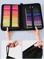 72 120 ensemble de crayons de couleur de couleur de qualité supérieure avec des pigments riches à noyau lisse plomb dans un sac à main pour artistes cadeau parfait