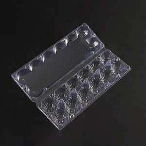 Transparent Disposable 6 8 10 12 15 18 20 25 30 Holes PET <b>Plastic</b> Egg <b>Tray</b> Packaging Box Egg Container Free Samples - Product Image 4