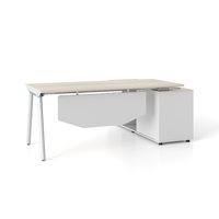 Bureau de direction en bois moderne en Mdf en L pour patron et directeur pour le mobilier de bureau