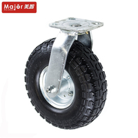 Chine 10 pouces chaise échafaudage boule en caoutchouc roulette lit meubles roues et roulettes