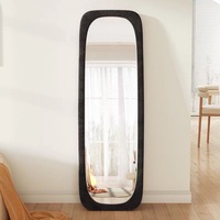 Ins Home Decor Moderne Grand Miroir de Sol Irrégulier en Velours Surdimensionné Pleine Longueur du Corps Espejo Spiegel Miroir