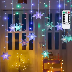 Strisce luminose a basso voltaggio collegabili, fiocchi di neve, RGby, x 0,7 m, 12 strisce, IP44, per decorazione interna ed esterna. - Product Image 2