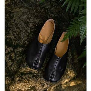 Chaussures plates tendance en cuir véritable pour femmes, à enfiler, design à pédale unique, <span class=keywords><strong>chaussure</strong></span> unique - Product Image 2