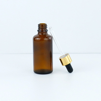 5ml 10ml 15ml 20ml 30ml 50ml 60ml 100ml verre ambré bouteilles d'huile essentielle vides compte-gouttes réactif Pipette bouteille