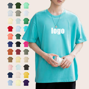 T-shirt personnalisé 100 % coton, col rond, uni, à imprimer, pour hommes, vente en gros, t-shirts à manches courtes avec logo pour hommes - Product Image 1