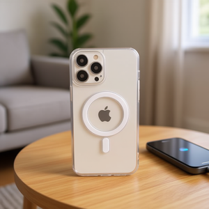 Custodia per iPhone 11 DAM trasparente magnetica anti-caduta - Product Image 2