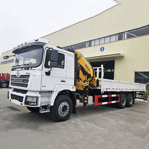 Camión grúa plegable de precisión SHACMAN Nuevo F3000 6x4 de doble cabina con grúa para excavadora - Product Image 1