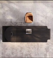 Escritorio Ejecutivo Moderno de Lujo en Forma de L, Muebles Comerciales para Oficinas de Gerentes y Jefes, Resistente al Agua y Duradero