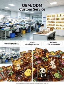 Juego de Mahjong de Lujo <span class=keywords><strong>Eden</strong></span> en Caja de Regalo, Material Duradero No Tóxico para 2-6 Jugadores, Regalo para Fiestas y Días Festivos, Artesanía en Color Ámbar - Product Image 2
