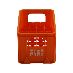 กล่องเครื่องดื่มพลาสติกแบบมีรูระบายอากาศ ปรับแต่งสีได้ บรรจุขวดได้ 24 ขวด วางซ้อนกันได้ กล่องเก็บเบียร์แบบมีช่องระบายอากาศ กล่องเก็บของพิเศษสำหรับร้านอาหารและบาร์ - Product Image 4