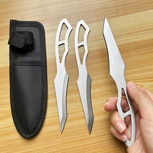 Cuchillo de Camping Multifuncional de Acero Inoxidable con Hoja Fija, Mango de Nailon y Fibra de Vidrio, 27 cm de Longitud Total, Supervivencia al Aire Libre - Product Image 2