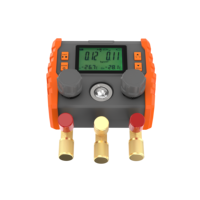 Manomètre numérique pour collecteur de pression HVAC, testeur de pression et de température avec rétroéclairage LCD pour R410A R134a R22 avec jauge de niveau