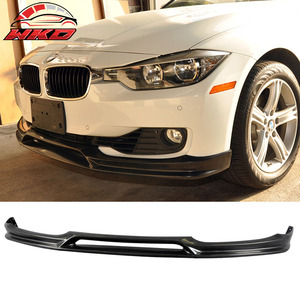 Compatible con BMW F30 Serie 3 Sedán 2012-2015, Labio de Parachoques Delantero Estilo 3D, Negro Sin Pintar - Product Image 1