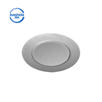 Assiette coréenne en acier inoxydable avec logo personnalisé, 14 cm, durable, polie, ronde, pour la viande, pour les restaurants BBQ et la cuisine