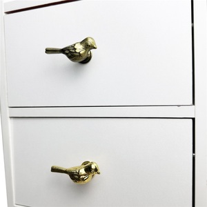 Poignée de tiroir ronde en alliage de zinc pour armoire, commode - Décoration métallique durable et luxueuse - Product Image 2